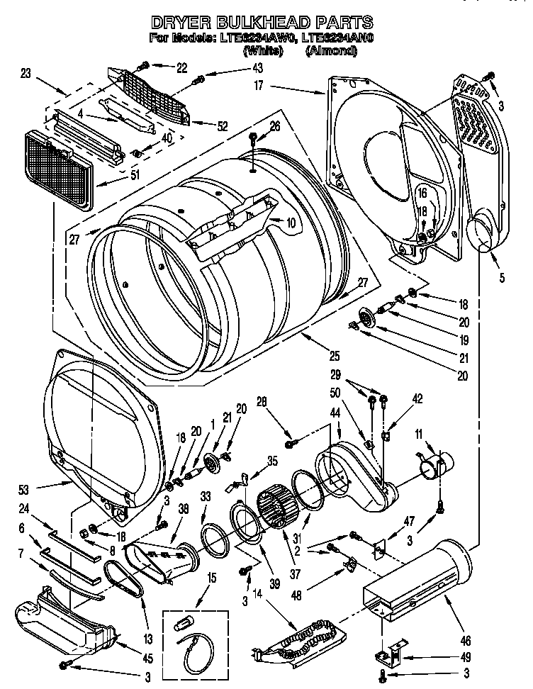 Dryer bulkhead