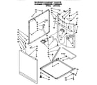 Whirlpool LTE6234AW0 washer cabinet diagram