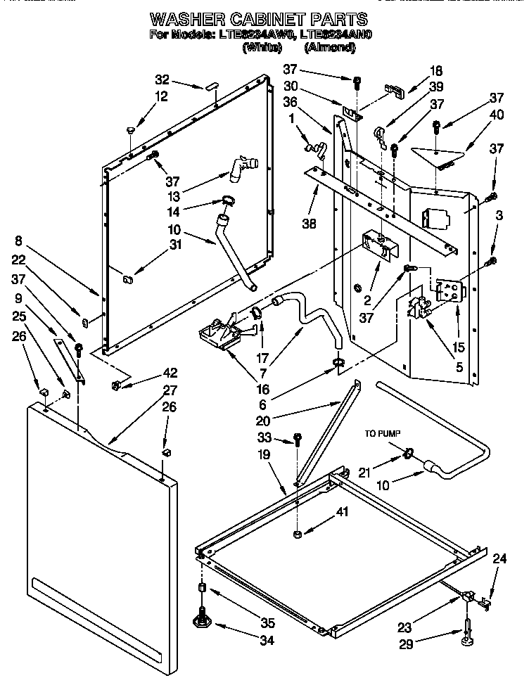 Washer cabinet