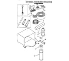 Whirlpool AR0500XW2 optional parts (not included) diagram