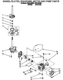 Brake, clutch, gearcase, motor and pump