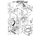 Whirlpool LGV4624BW0 cabinet diagram