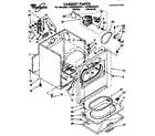 Whirlpool LER5638AN1 cabinet diagram