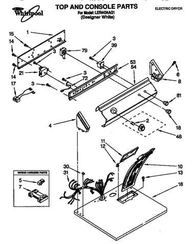 Top and console parts