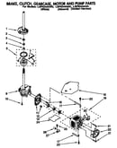 Brake, clutch, gearcase, motor and pump