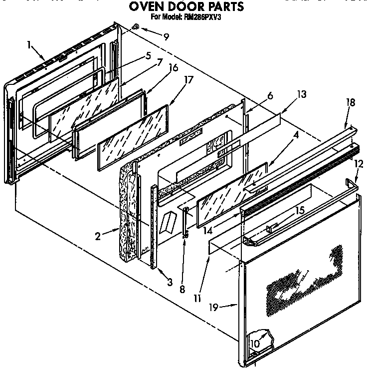 OVEN DOOR