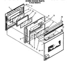Whirlpool RM286PXV3 oven door diagram