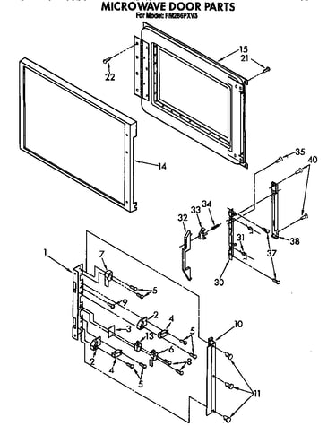 Microwave door