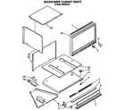 Whirlpool RM286PXV3 microwave cabinet diagram