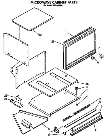 Microwave cabinet