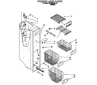 KitchenAid KSRB25FBBL00 freezer liner diagram