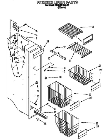 Freezer liner