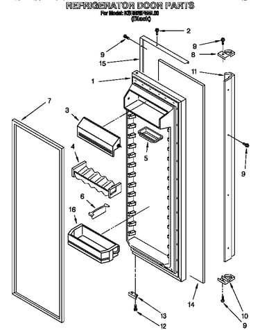 Refrigerator door