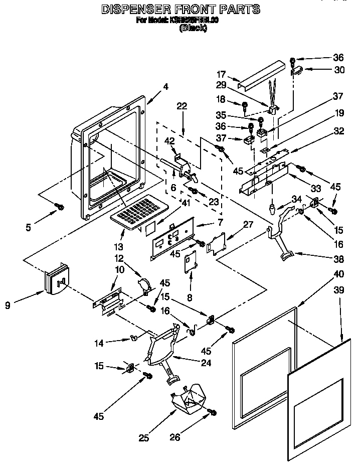 DISPENSER FRONT