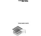 Roper FGS387YW3 oven rack diagram
