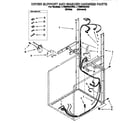 Whirlpool LTG6234AW0 dryer support and washer harness diagram