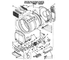 Whirlpool LTE7245AN0 dryer bulkhead diagram