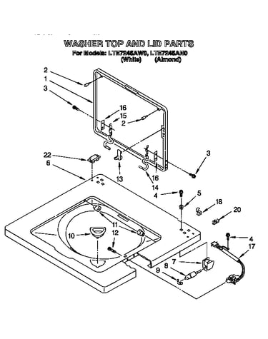 Washer top and lid