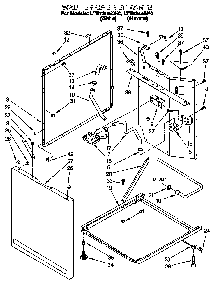 Washer cabinet