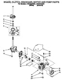 Brake, clutch, gearcase, motor and pump