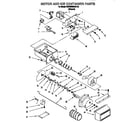 KitchenAid KSRB25QABL10 motor and ice container diagram