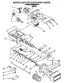 Motor and ice container