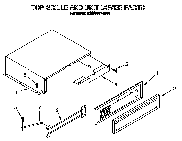 Top grille and unit cover