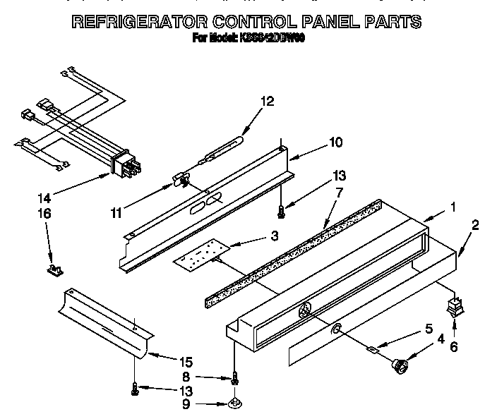 Refrigerator control panel
