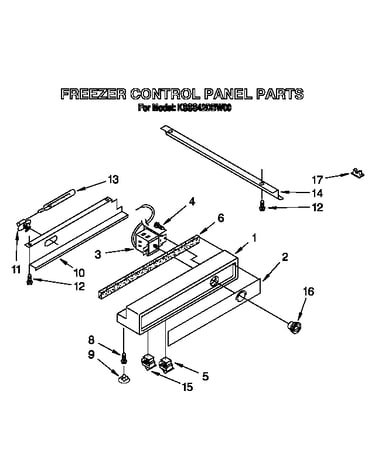 Freezer control panel