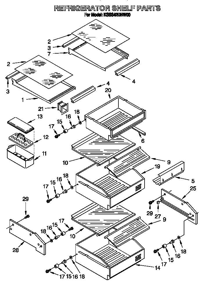 Refrigerator shelf