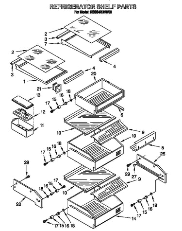 Refrigerator shelf