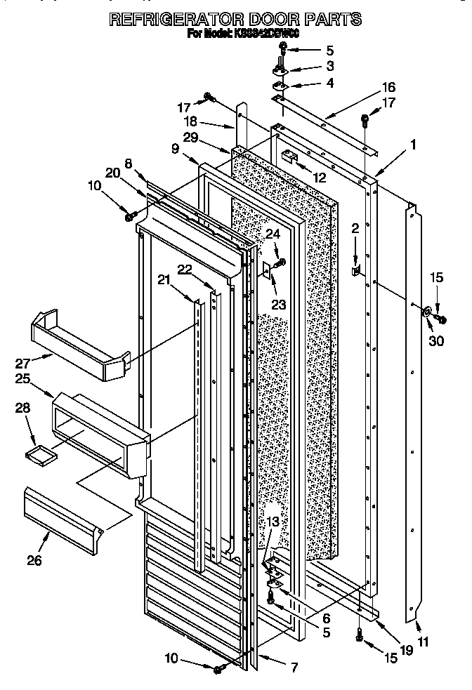 Refrigerator door
