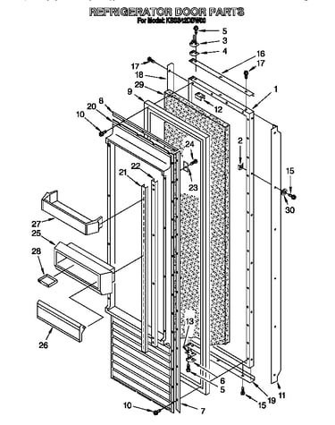 Refrigerator door