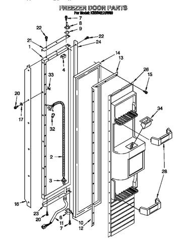 Freezer door