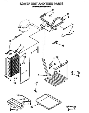 Lower unit and tube