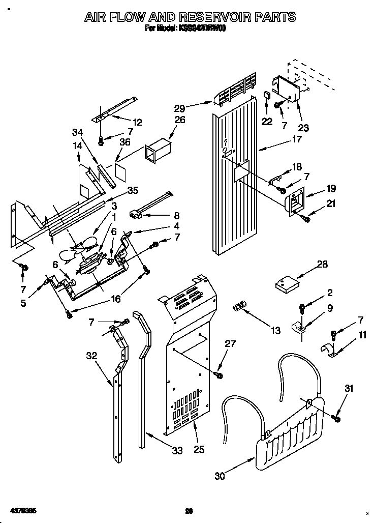 Air flow and reservoir