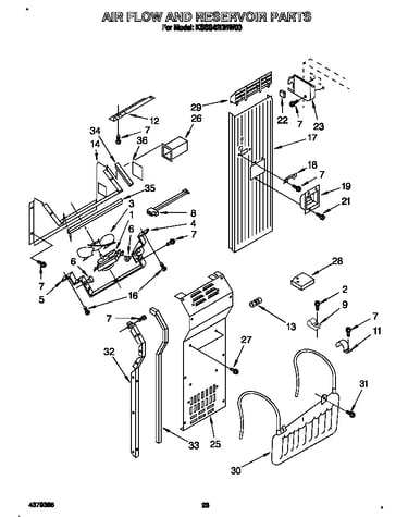 Air flow and reservoir
