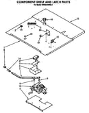Component shelf and latch