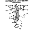 KitchenAid KGCG260SOB0 control panel and knob diagram