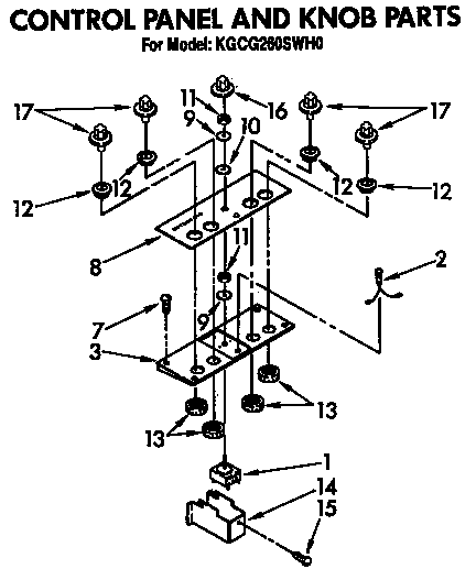 Control panel and knob