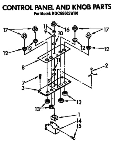 Control panel and knob