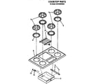 KitchenAid KGCG260SBC2 cooktop diagram