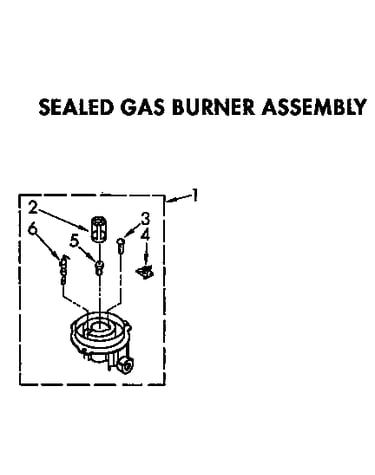 Sealed gas burner