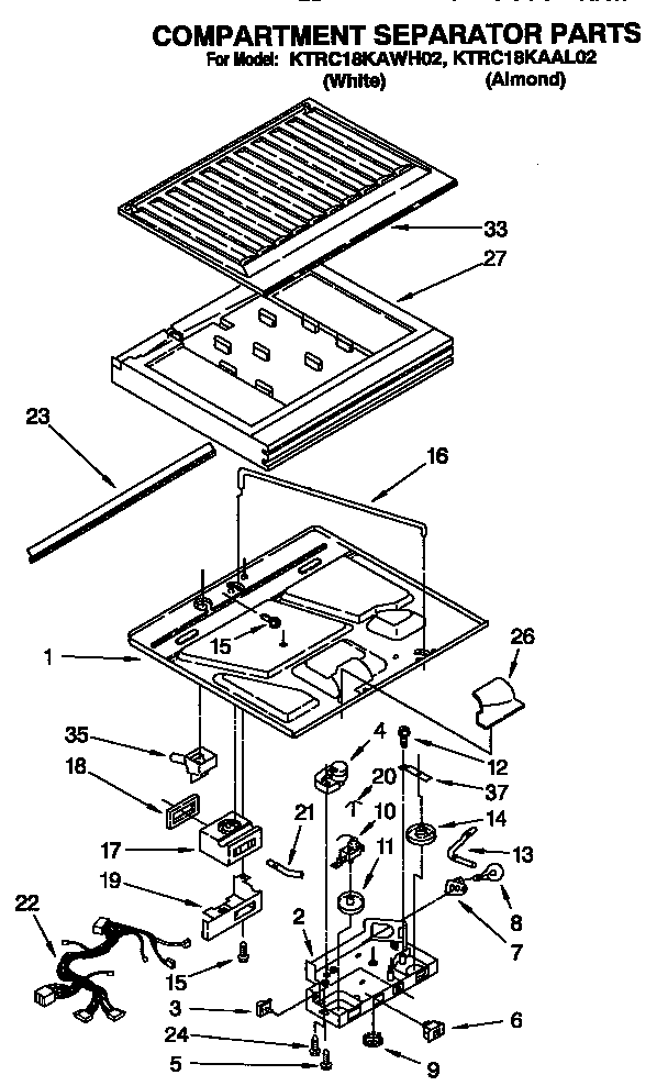 Compartment separator