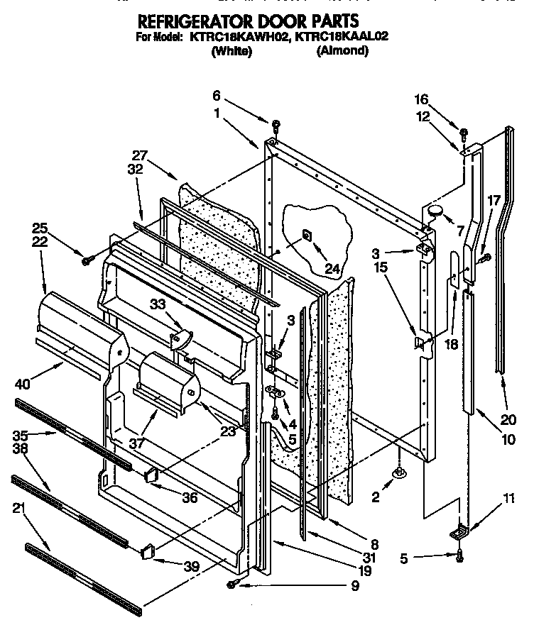 Refrigerator door