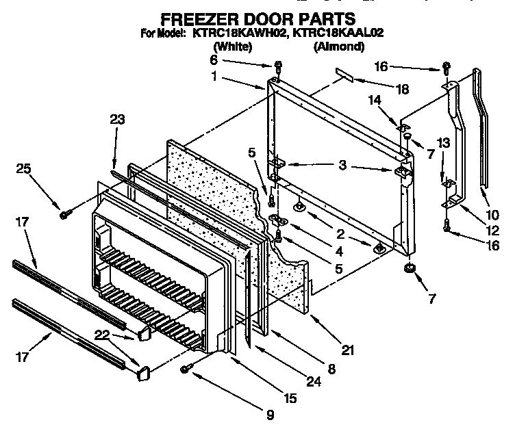 Freezer door