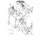 Whirlpool LER5624BN0 cabinet parts diagram