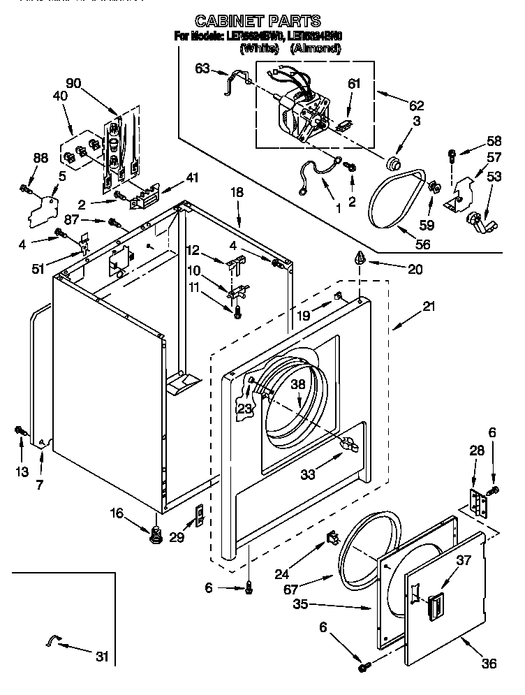 Cabinet parts