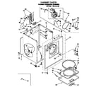 Whirlpool LER4624BW0 cabinet diagram