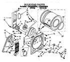 Whirlpool LEN3624BW0 bulkhead diagram